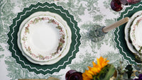 Hazel Green Round Fabric Placemat