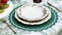 Hazel Green Round Fabric Placemat