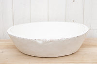 Oversized French White Dough Bowl