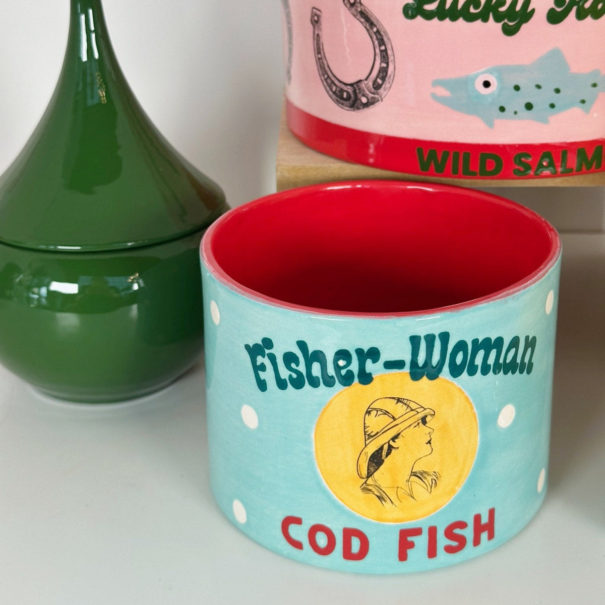 "Canned" Cod Fish Vase (Candle or Vase)