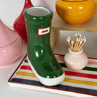 Low Profile Tray with Multicolor Stripes