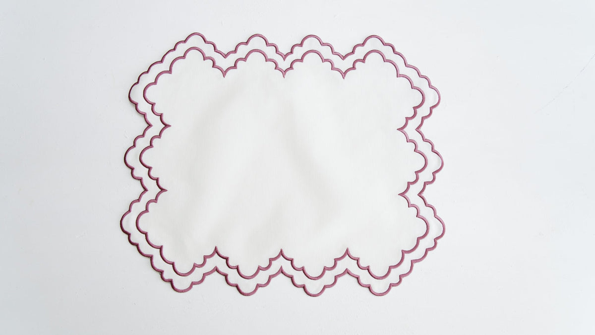 Ivy Ivory Rectangle Fabric Placemat