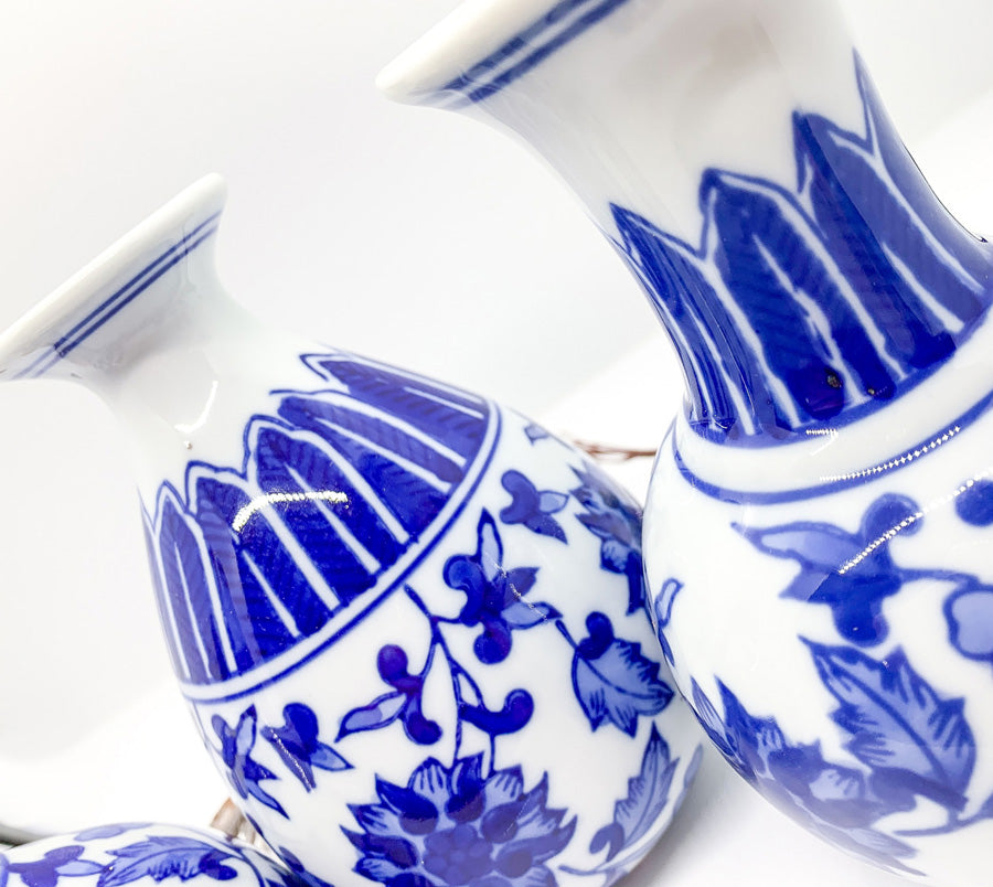 Chinoiserie Mediterranean Canton Vases (Various Styles & Sizes)
