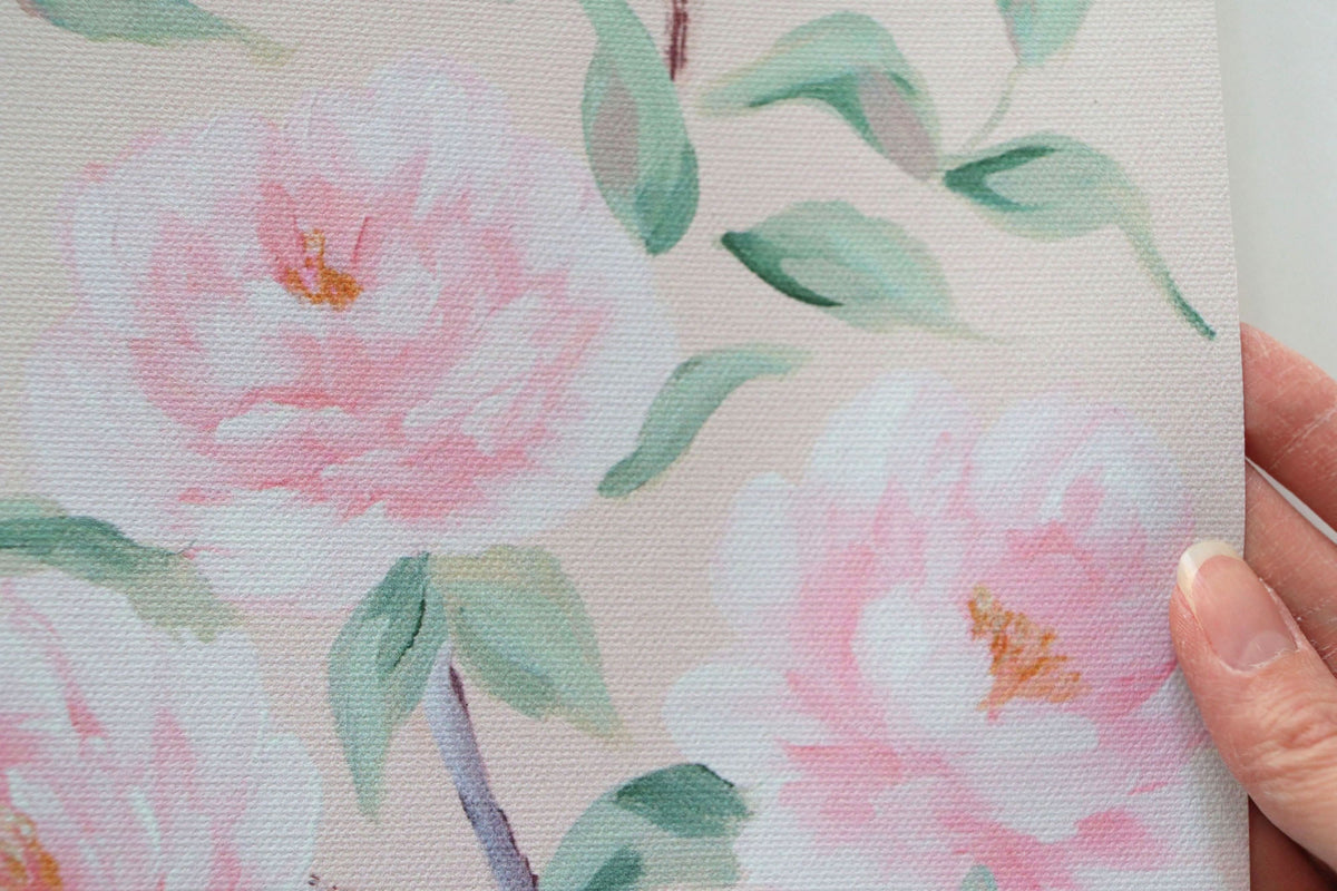 Blush Chinoiserie No. 1 – Fine Art Canvas Print (Various Sizes)