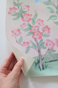 Blush Chinoiserie No. 1 – Fine Art Canvas Print (Various Sizes)