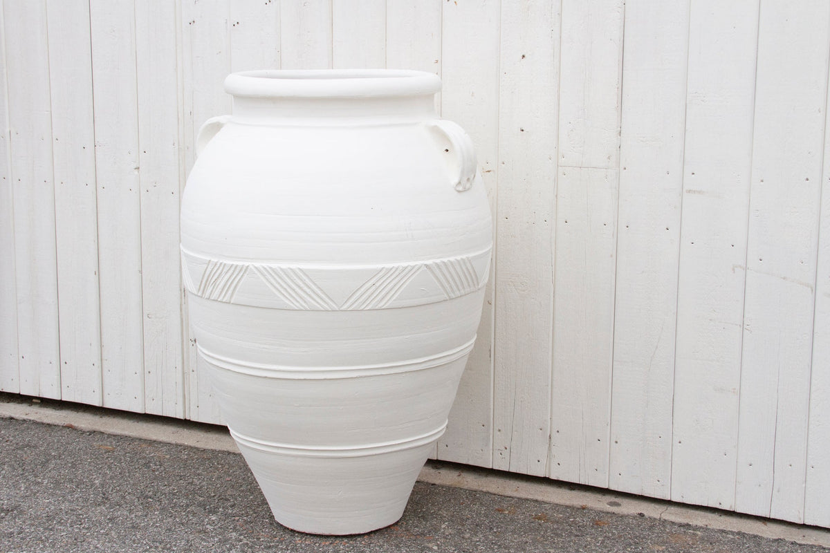 Large Enchanting Mediterranean White Planter