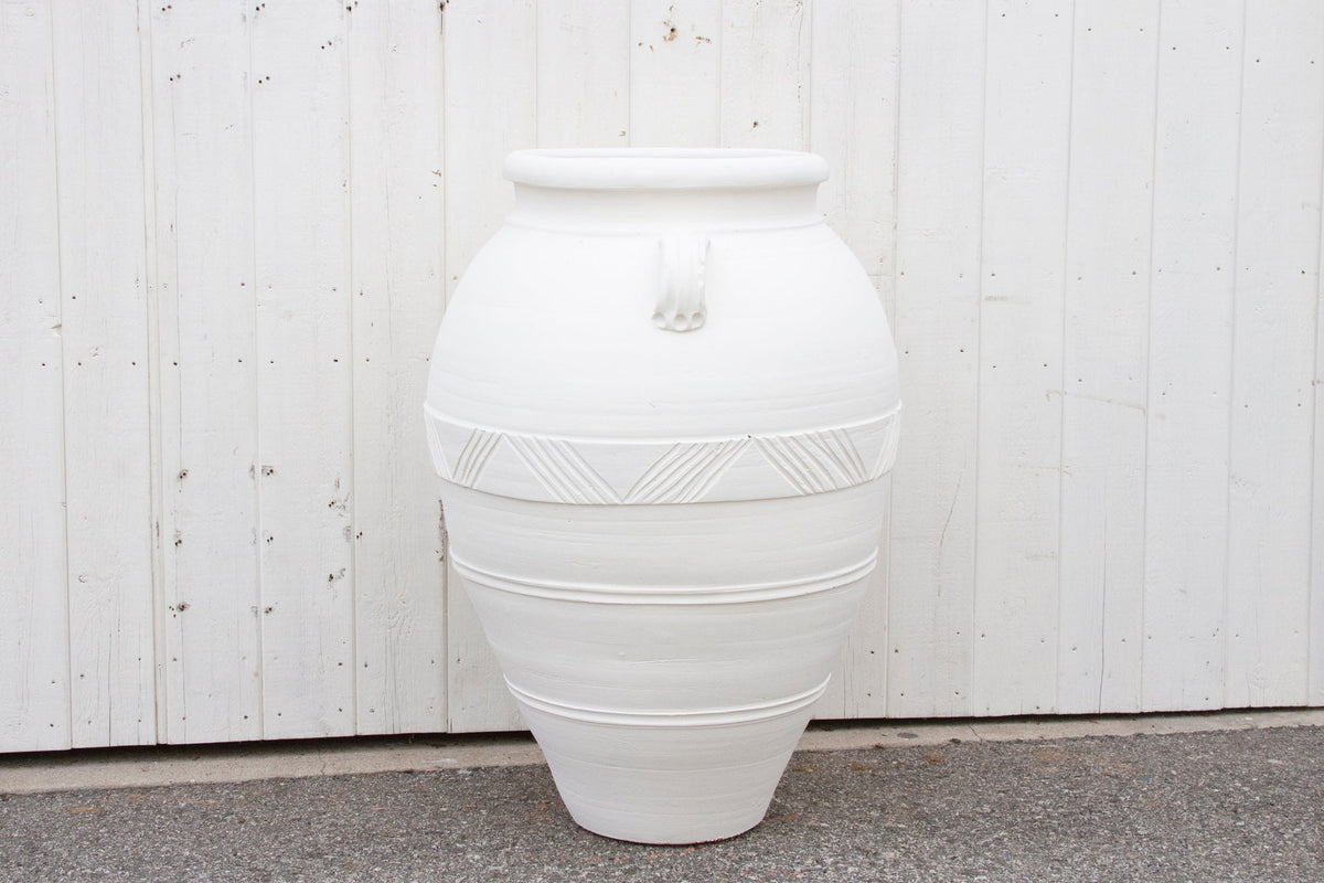 Large Enchanting Mediterranean White Planter