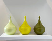 Teardrop Jars in Martini Green (Various Sizes)