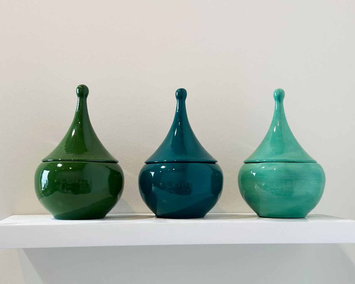 Teardrop Jars in Kitchen Jade (Various Sizes)