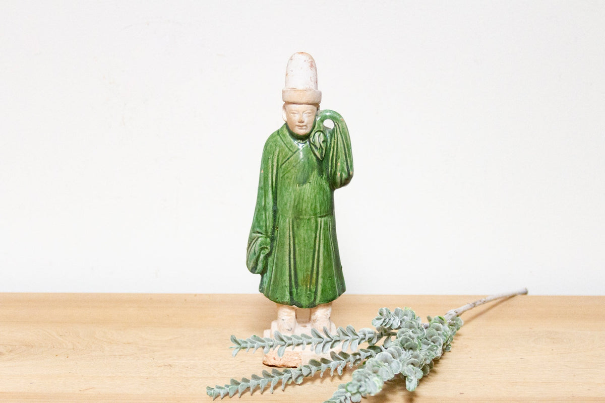 Chinese Green Glazed Sancai Figure