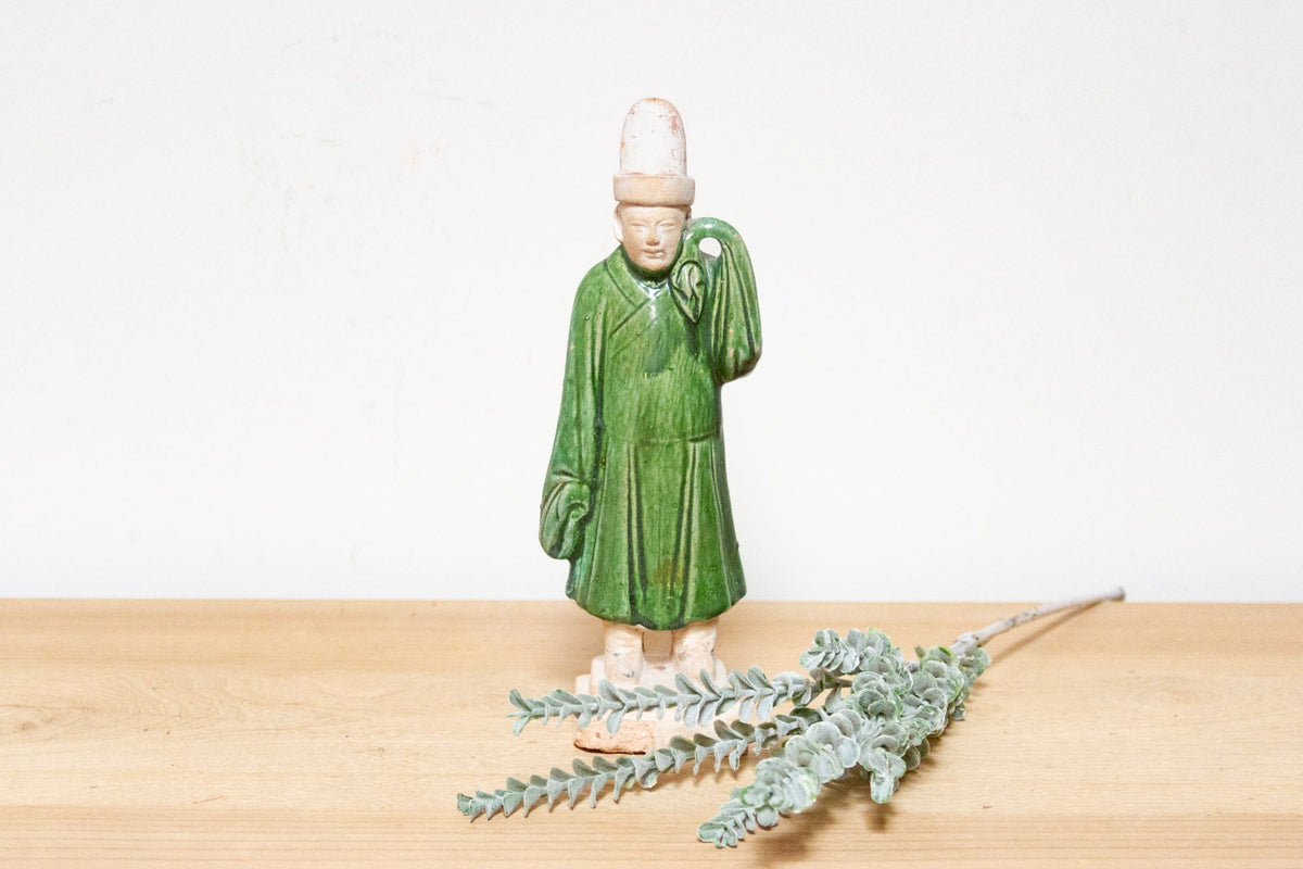 Chinese Green Glazed Sancai Figure