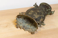 Antique Verdigris Chinese Bronze Vase