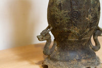 Antique Verdigris Chinese Bronze Vase