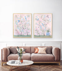 Blush Chinoiserie No. 2 – Fine Art Canvas Print (Various Sizes)