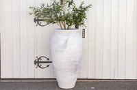 Large White Greek Clay Planter