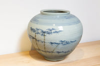 Large Blue & White Porcelain Jar