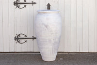 Large White Greek Clay Planter