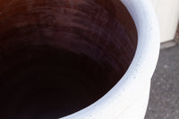 Large White Greek Clay Planter