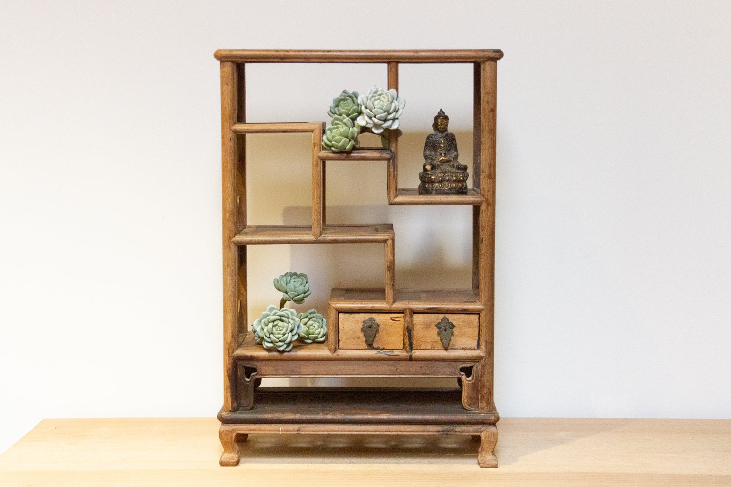 Antique Table Top Chinese Ming Cabinet