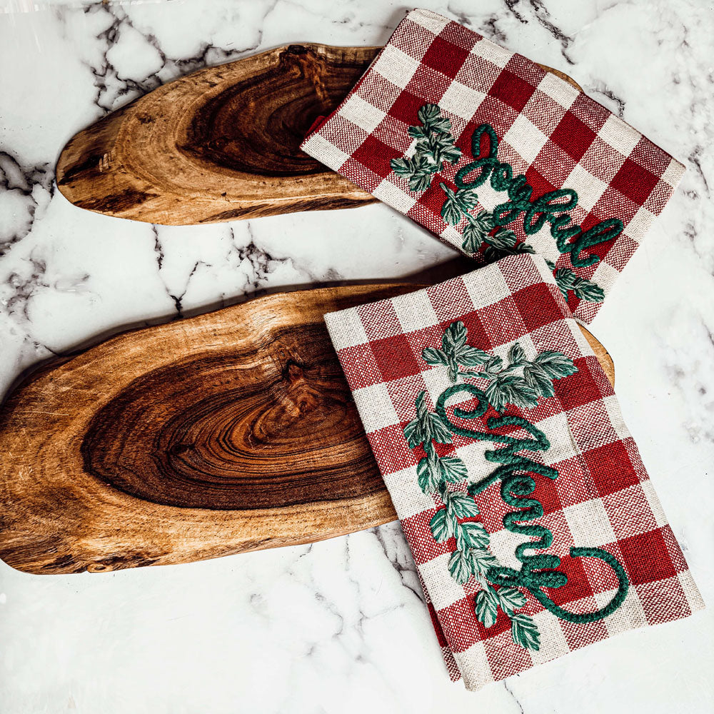 Holiday Charcuterie & Tartan Towel Set (2 Styles)