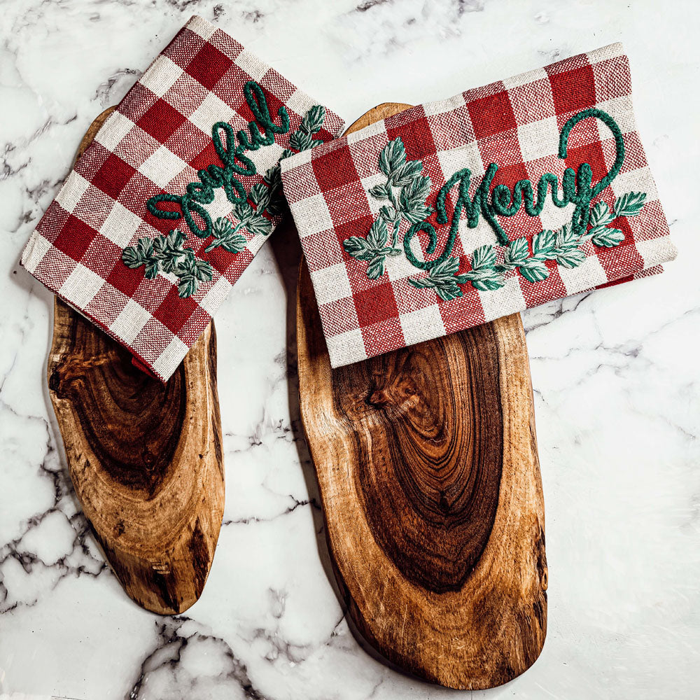 Holiday Charcuterie & Tartan Towel Set (2 Styles)