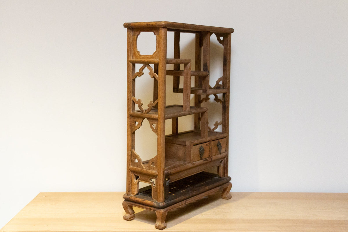 Antique Table Top Chinese Ming Cabinet