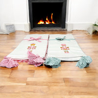 Pink Nutcracker Tea Towel (2 Tassel Color Options)