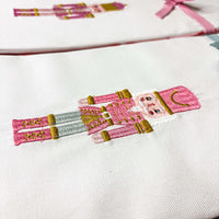 Pink Nutcracker Tea Towel (2 Tassel Color Options)