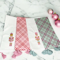 Pink Nutcracker Tea Towel (2 Tassel Color Options)