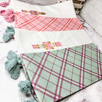 Pink Nutcracker Tea Towel (2 Tassel Color Options)