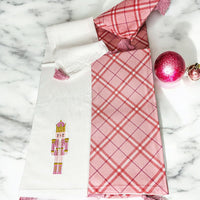 Pink Nutcracker Tea Towel (2 Tassel Color Options)