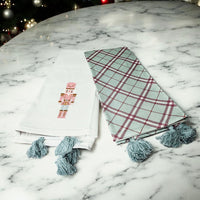Pink Nutcracker Tea Towel (2 Tassel Color Options)