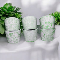 Mini Green Cachepots (Various Prints)