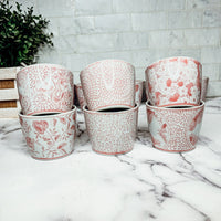 Mini Pink Cachepots (Various Prints)