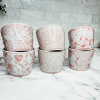 Mini Pink Cachepots (Various Prints)