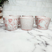 Mini Pink Cachepots (Various Prints)