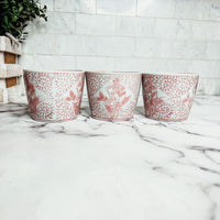 Mini Pink Cachepots (Various Prints)