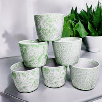 Mini Green Cachepots (Various Prints)