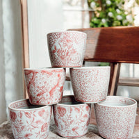 Mini Pink Cachepots (Various Prints)