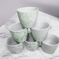 Mini Green Cachepots (Various Prints)