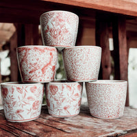 Mini Pink Cachepots (Various Prints)