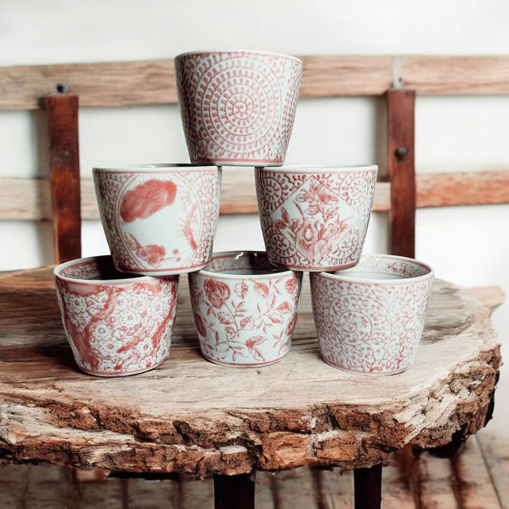 Mini Pink Cachepots (Various Prints)