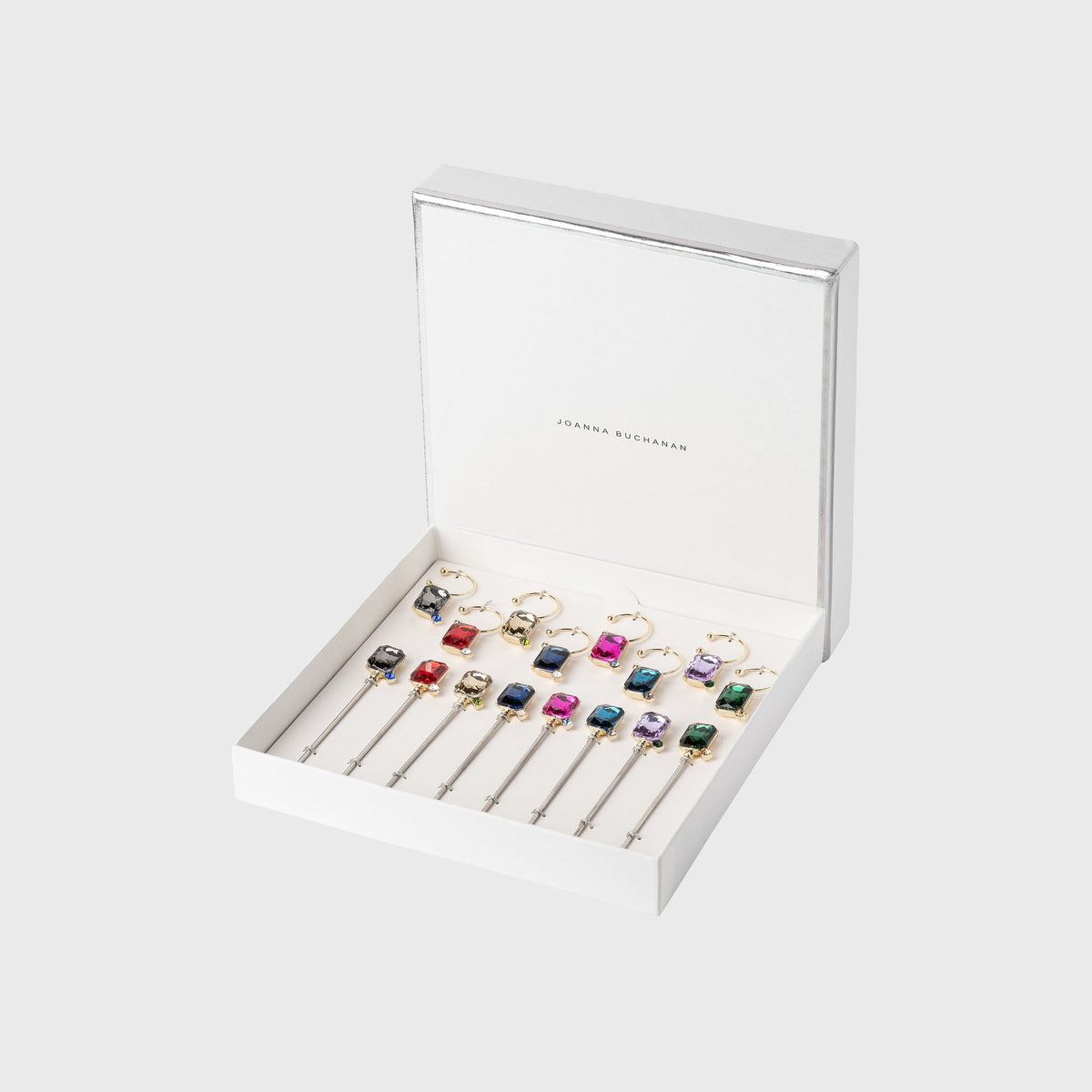 Cocktail Party Set – Single Gem Picks &amp; Wine Charms