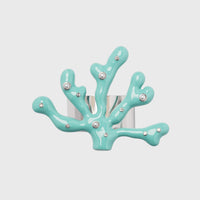 Coral Napkin Rings – Turquoise (Set of 4)