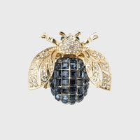 Large Sparkle Bee Napkin Rings – Navy (Set of 4)