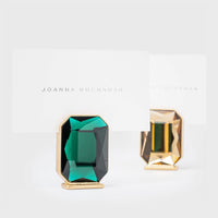 Single Gem Placecard Holder – Yellow Topaz (Set of 2)