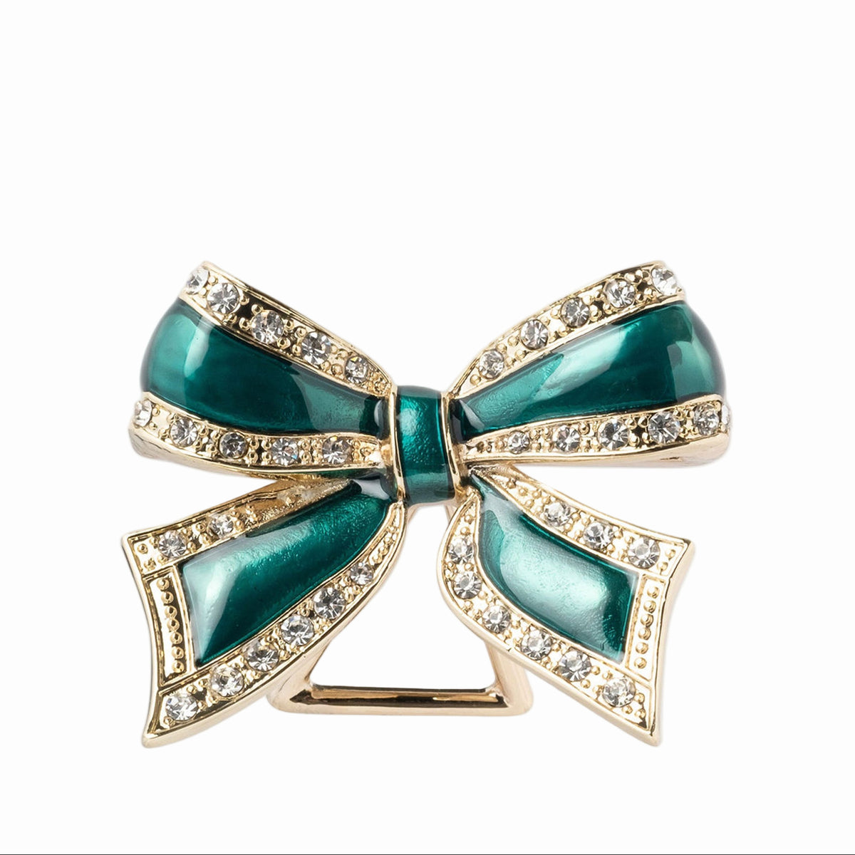 Enamel Bow Placecard Holders – Green (Set of 4)