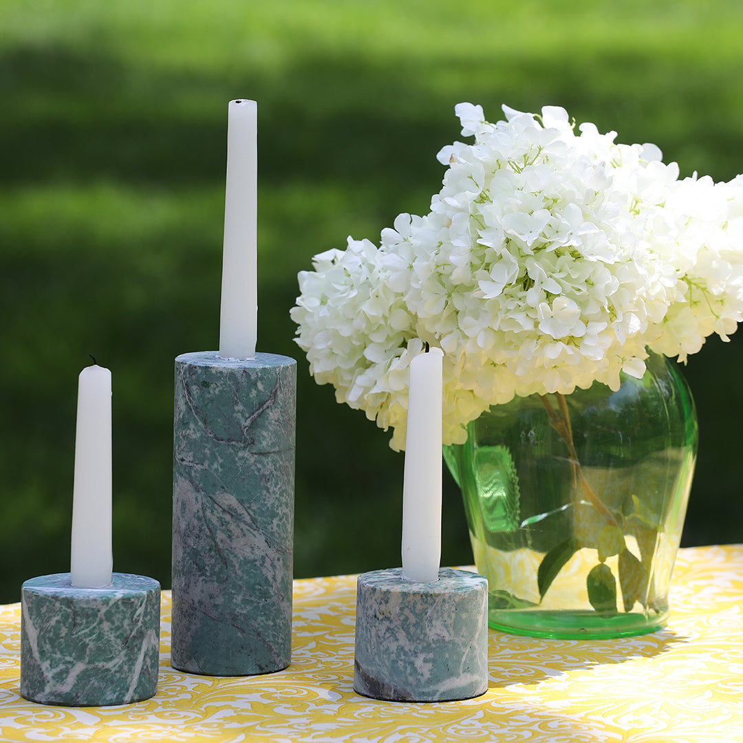 Damask Print Tablecloth – Yellow