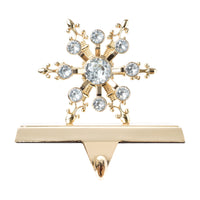 Gold Snowflake Stocking Hanger