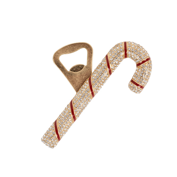 Candy cane bottle opener